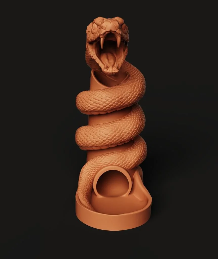 3D модель Башта для кубиків "Кобра" STL | DnD 3D друк - фото 3