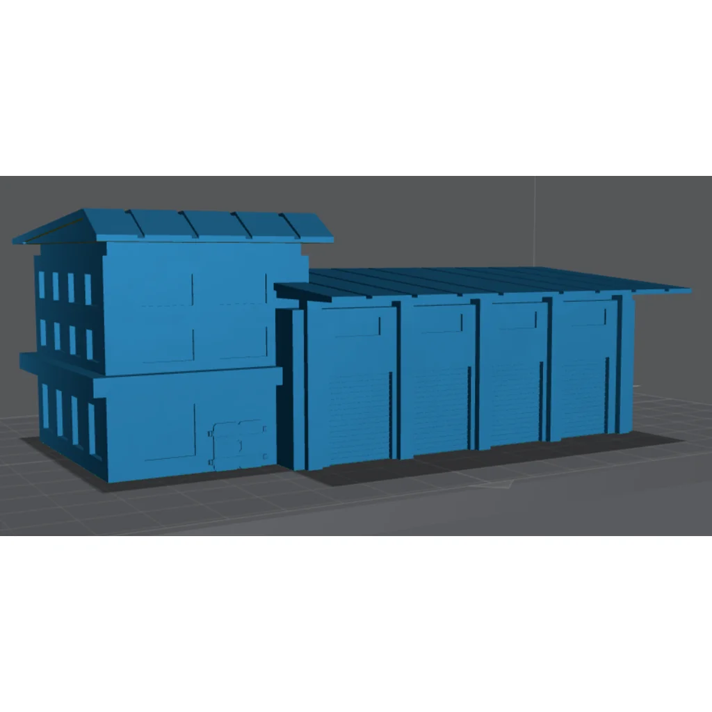 3D модель Модель зданий экстренных служб - фото 1