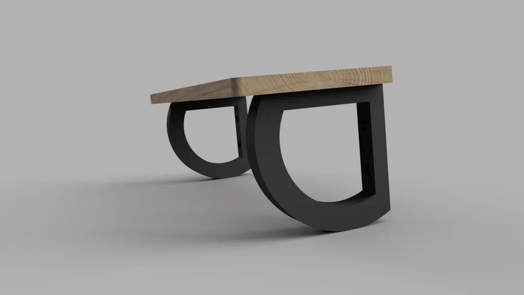 3D модель Кронштейн для полок в форме четверти круга - фото 4