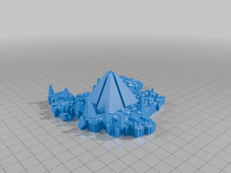 Эпическая хромированная пирамида воина