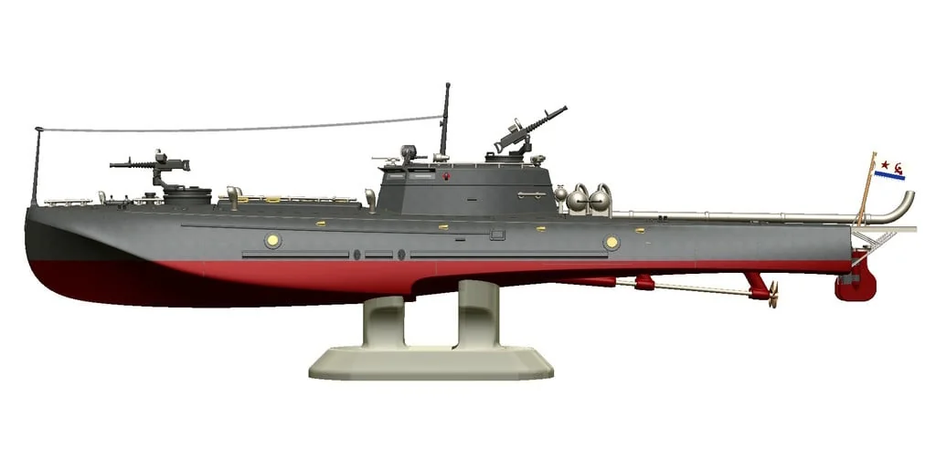 3D модель Торпедный катер Туполев Г-5 – Упрощённая версия - фото 2