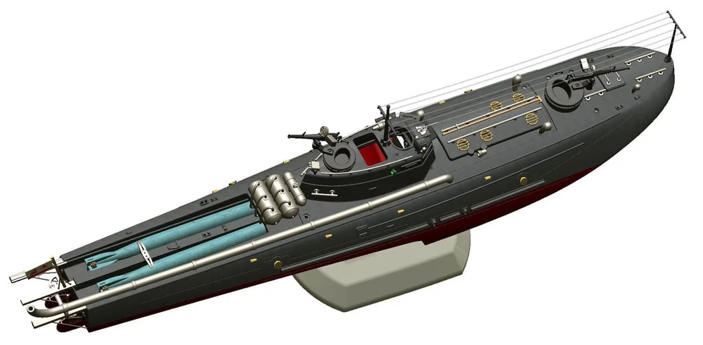 3D модель Торпедный катер Туполев Г-5 – Упрощённая версия - фото 5