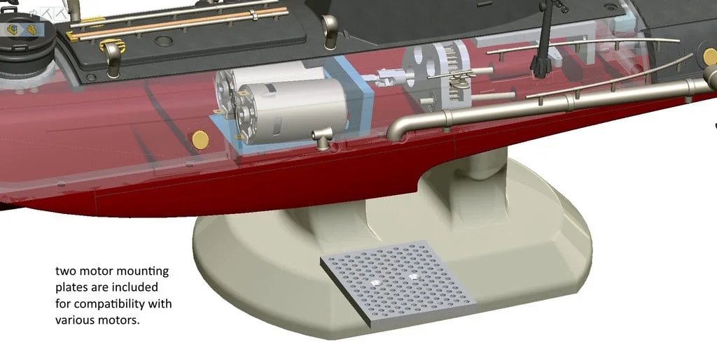 3D модель Торпедный катер Туполев Г-5 – Упрощённая версия - фото 25