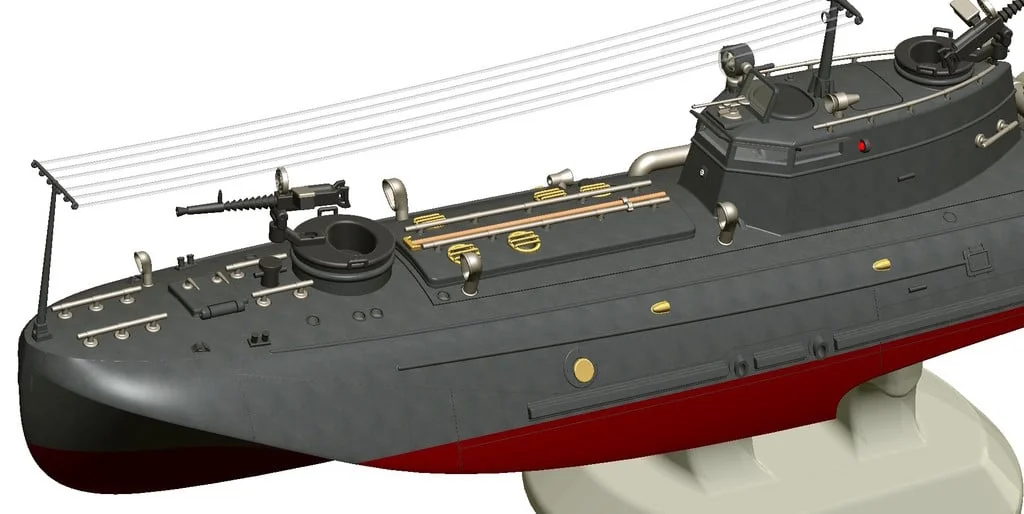 3D модель Торпедный катер Туполев Г-5 – Упрощённая версия - фото 26