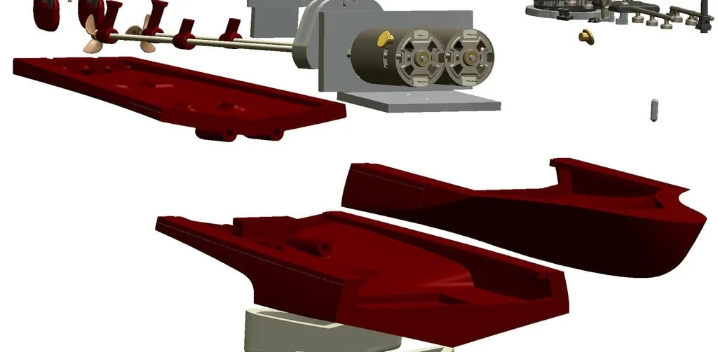 3D модель Торпедный катер Туполев Г-5 – Упрощённая версия - фото 29