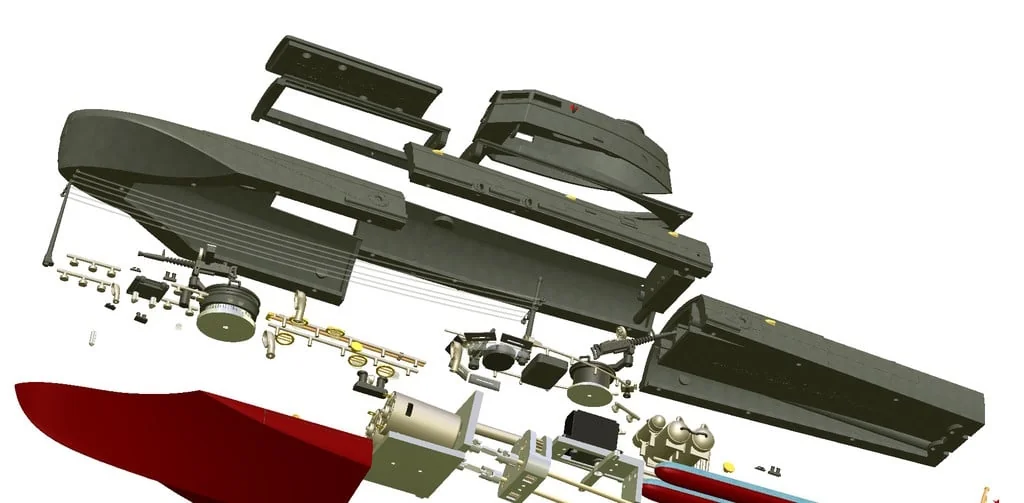 3D модель Торпедный катер Туполев Г-5 – Упрощённая версия - фото 30