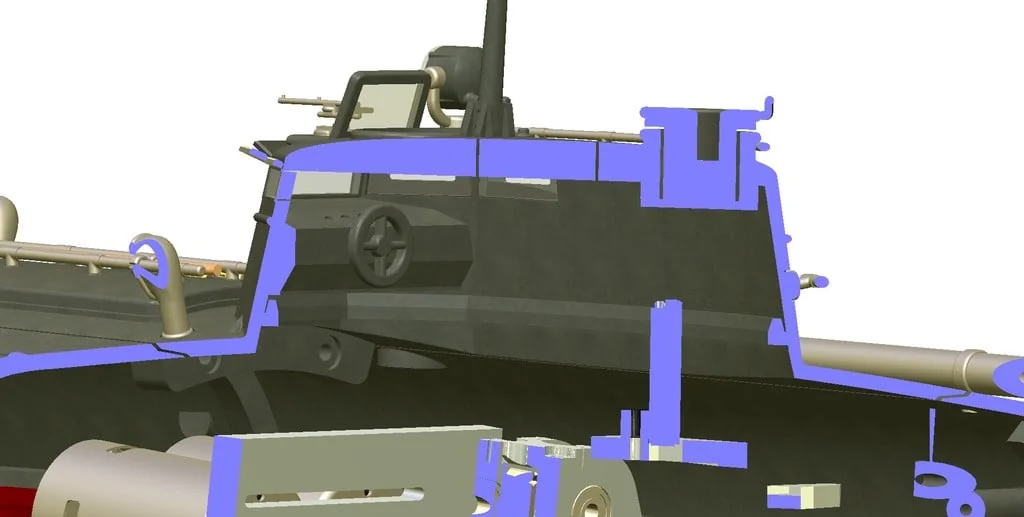 3D модель Торпедный катер Туполев Г-5 – Упрощённая версия - фото 31