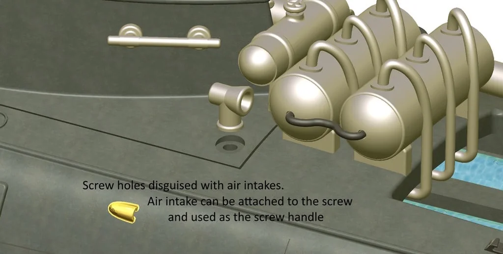 3D модель Торпедный катер Туполев Г-5 – Упрощённая версия - фото 32