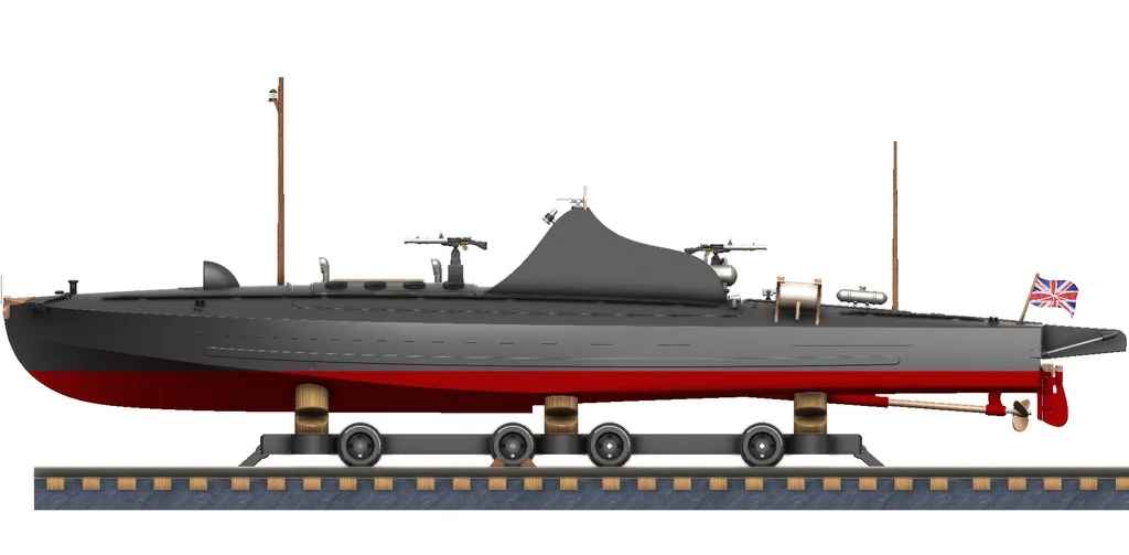 3D модель Торпедный катер Туполев Г-5 – Упрощённая версия - фото 36