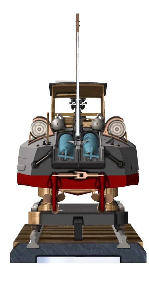 3D модель Торпедный катер Туполев Г-5 – Упрощённая версия - фото 39