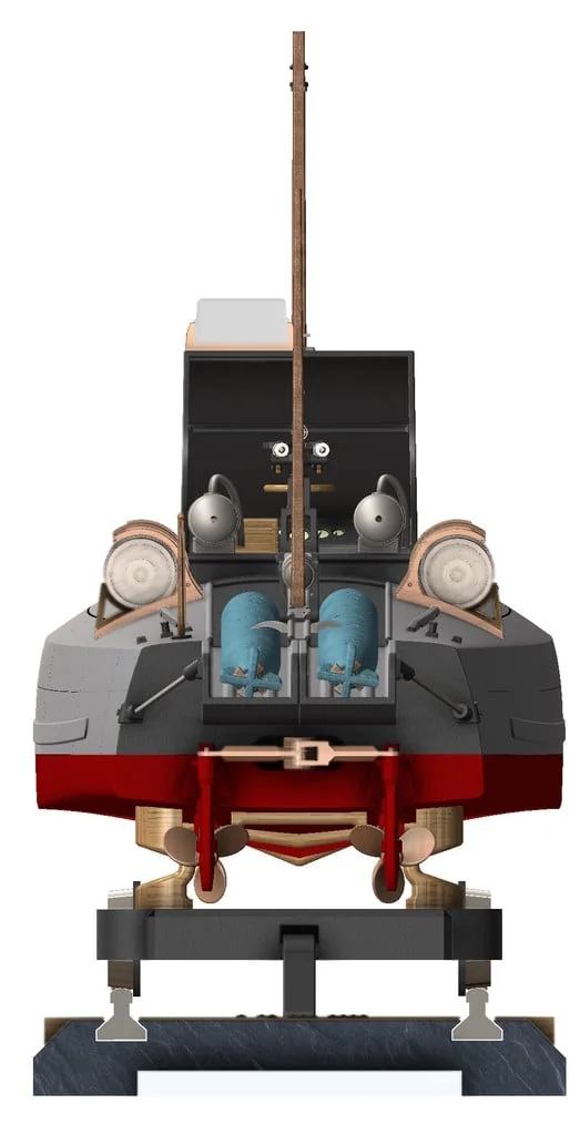 3D модель Торпедный катер Туполев Г-5 – Упрощённая версия - фото 40