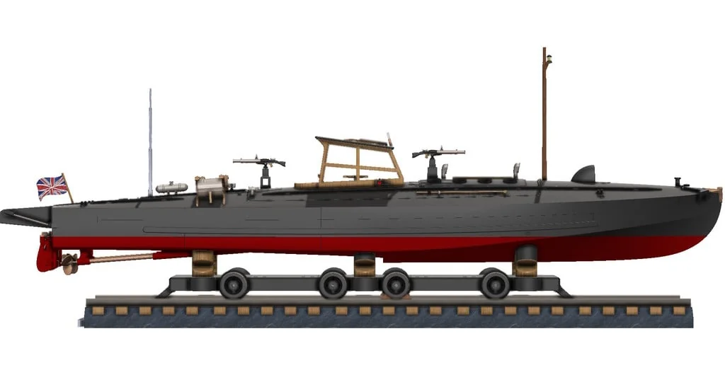 3D модель Торпедный катер Туполев Г-5 – Упрощённая версия - фото 43