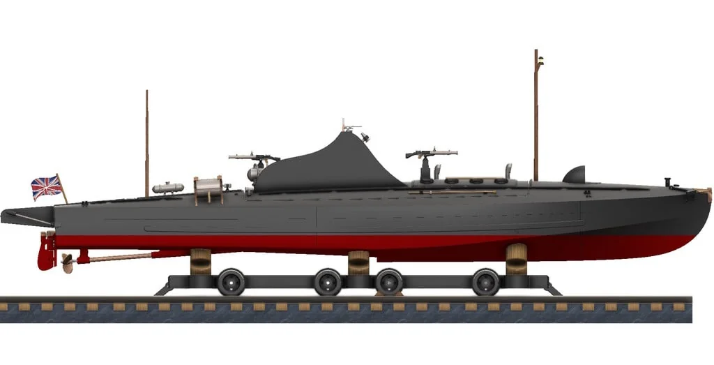 3D модель Торпедный катер Туполев Г-5 – Упрощённая версия - фото 44