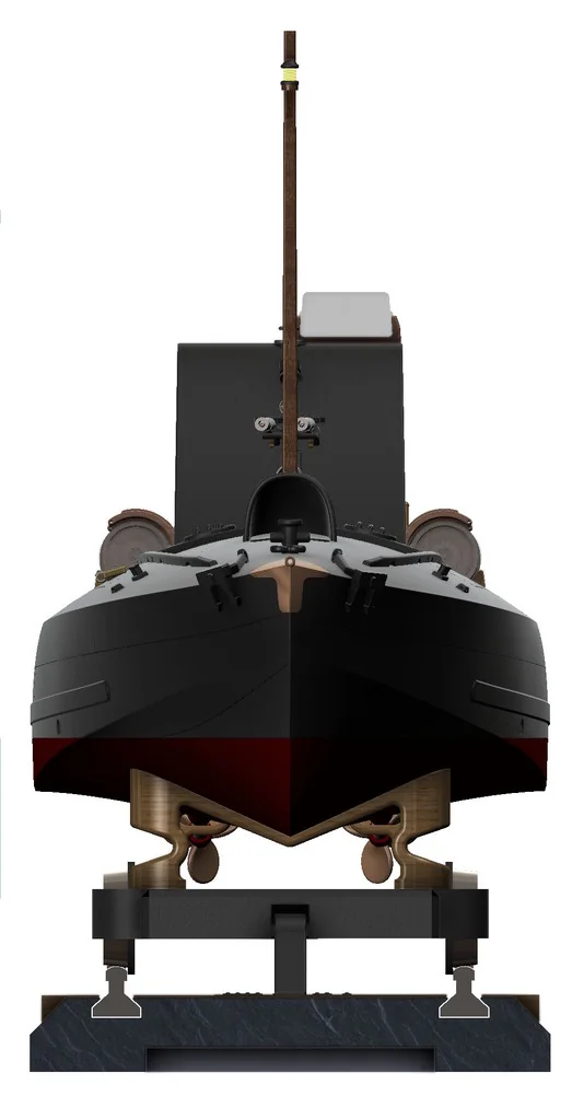 3D модель Торпедный катер Туполев Г-5 – Упрощённая версия - фото 48