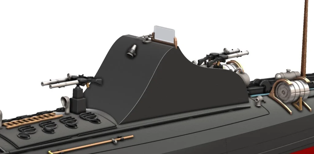 3D модель Торпедный катер Туполев Г-5 – Упрощённая версия - фото 49