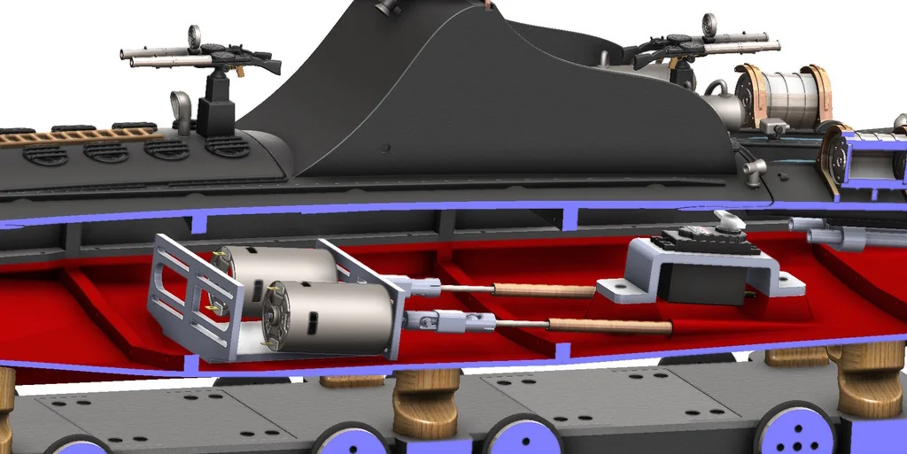 3D модель Торпедный катер Туполев Г-5 – Упрощённая версия - фото 57