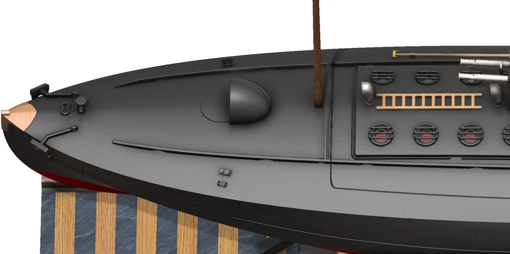 3D модель Торпедный катер Туполев Г-5 – Упрощённая версия - фото 59