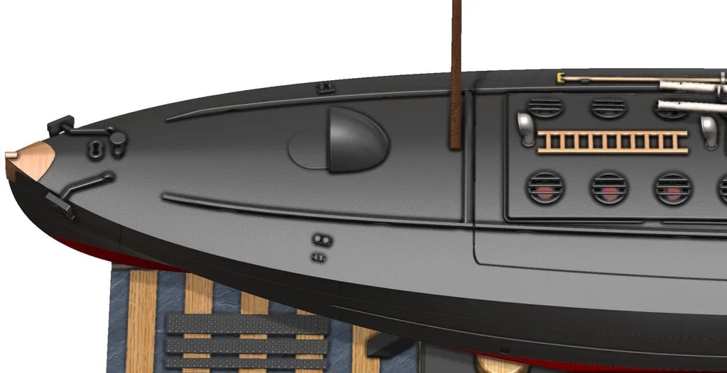 3D модель Торпедный катер Туполев Г-5 – Упрощённая версия - фото 60