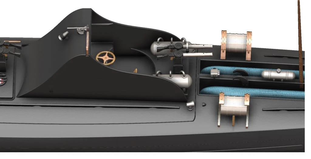 3D модель Торпедный катер Туполев Г-5 – Упрощённая версия - фото 61