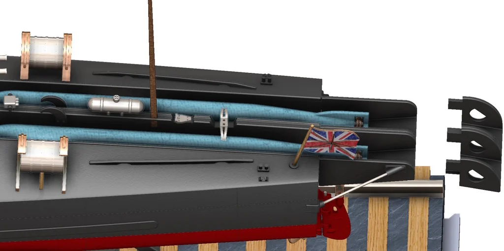 3D модель Торпедный катер Туполев Г-5 – Упрощённая версия - фото 63