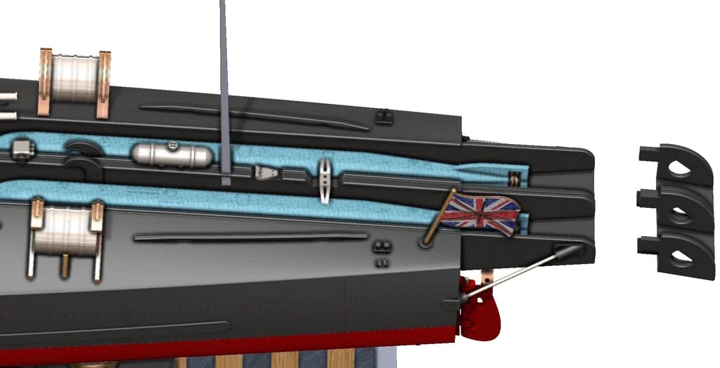 3D модель Торпедный катер Туполев Г-5 – Упрощённая версия - фото 64
