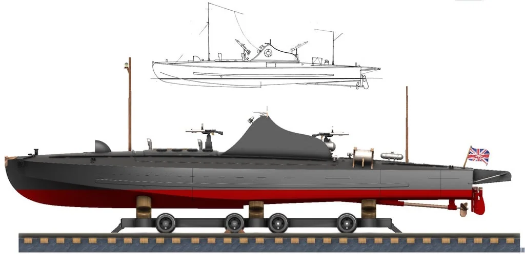 3D модель Торпедный катер Туполев Г-5 – Упрощённая версия - фото 69