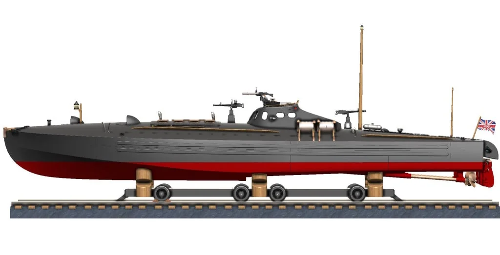 3D модель Торпедный катер Туполев Г-5 – Упрощённая версия - фото 73