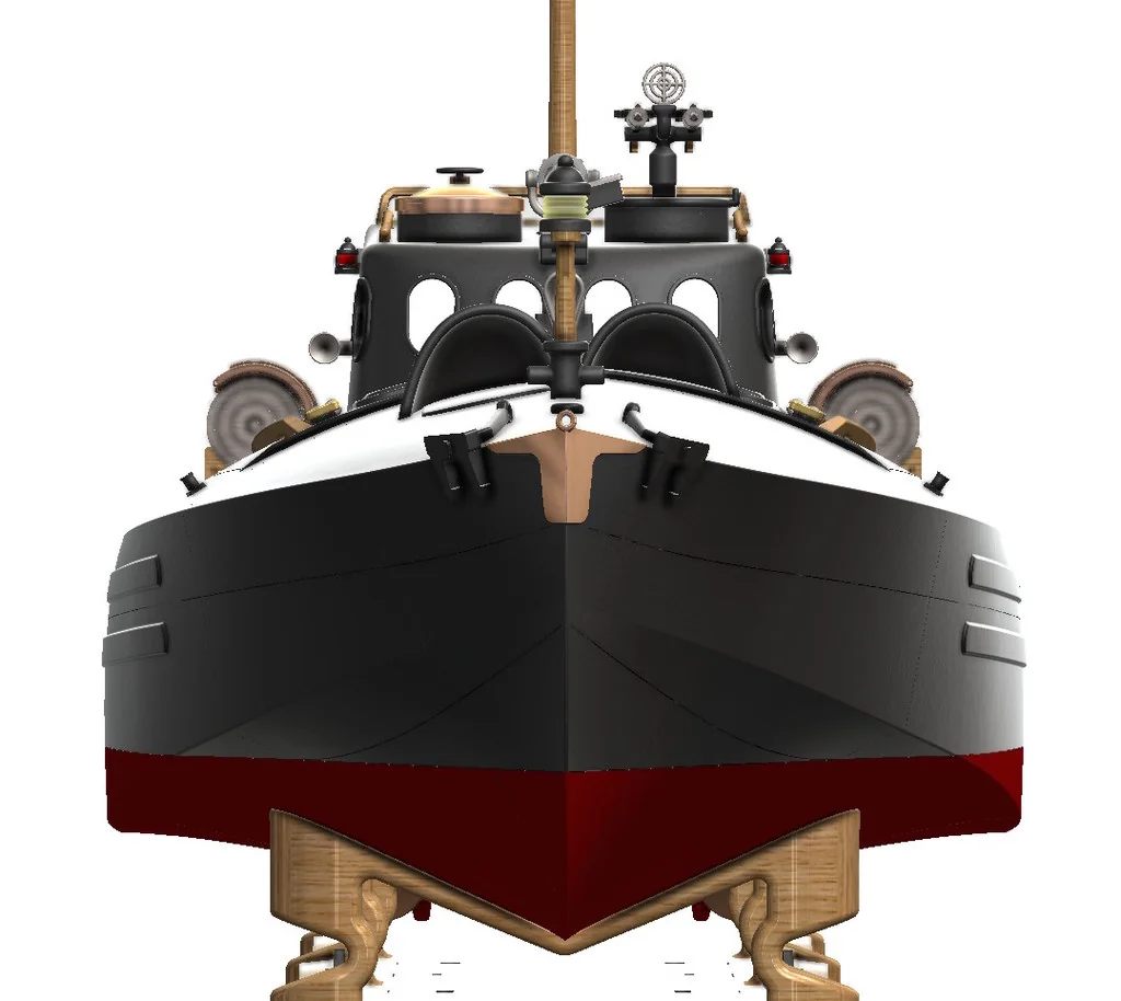 3D модель Торпедный катер Туполев Г-5 – Упрощённая версия - фото 80