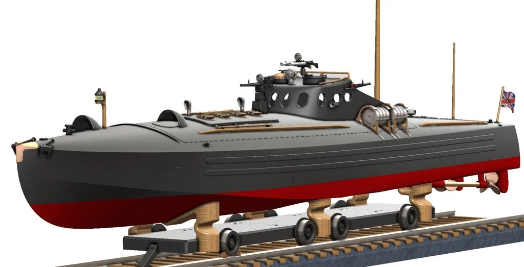 3D модель Торпедный катер Туполев Г-5 – Упрощённая версия - фото 81