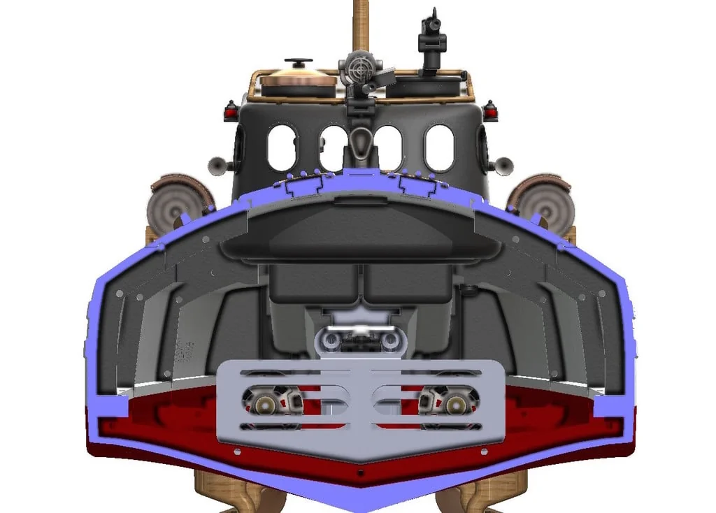 3D модель Торпедный катер Туполев Г-5 – Упрощённая версия - фото 84
