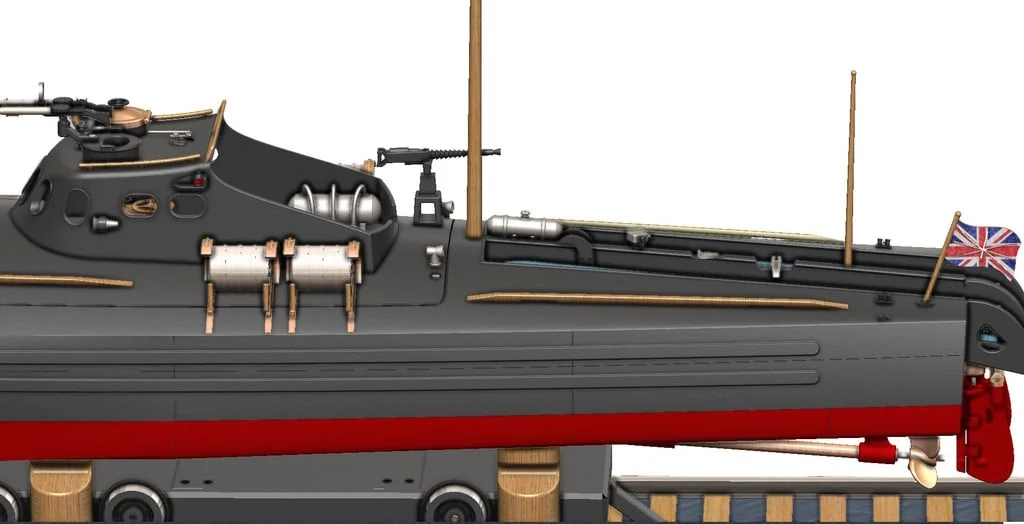 3D модель Торпедный катер Туполев Г-5 – Упрощённая версия - фото 87