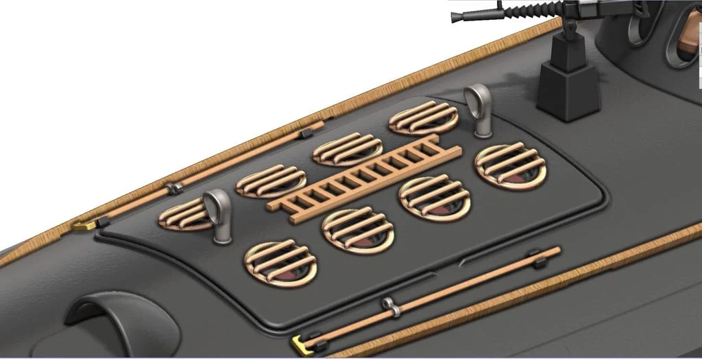 3D модель Торпедный катер Туполев Г-5 – Упрощённая версия - фото 91