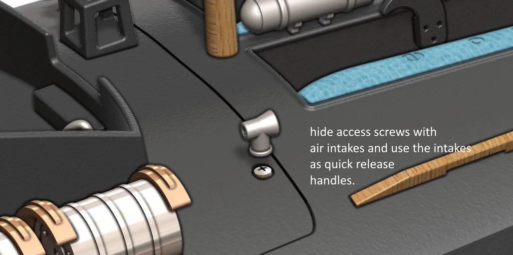 3D модель Торпедный катер Туполев Г-5 – Упрощённая версия - фото 93