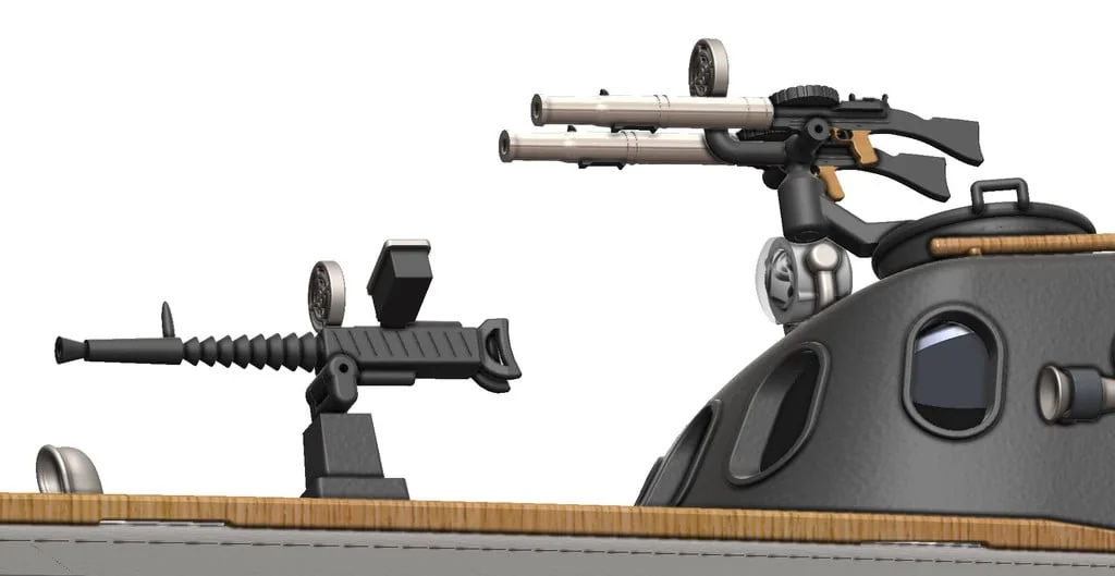 3D модель Торпедный катер Туполев Г-5 – Упрощённая версия - фото 99