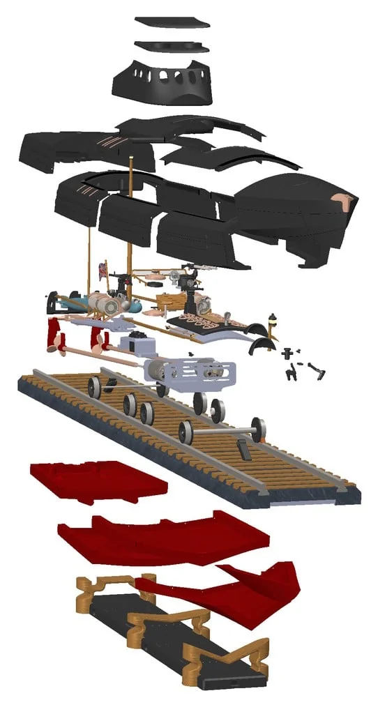 3D модель Торпедный катер Туполев Г-5 – Упрощённая версия - фото 102