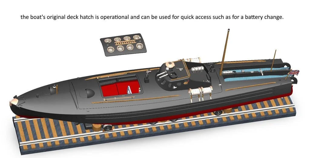 3D модель Торпедный катер Туполев Г-5 – Упрощённая версия - фото 105