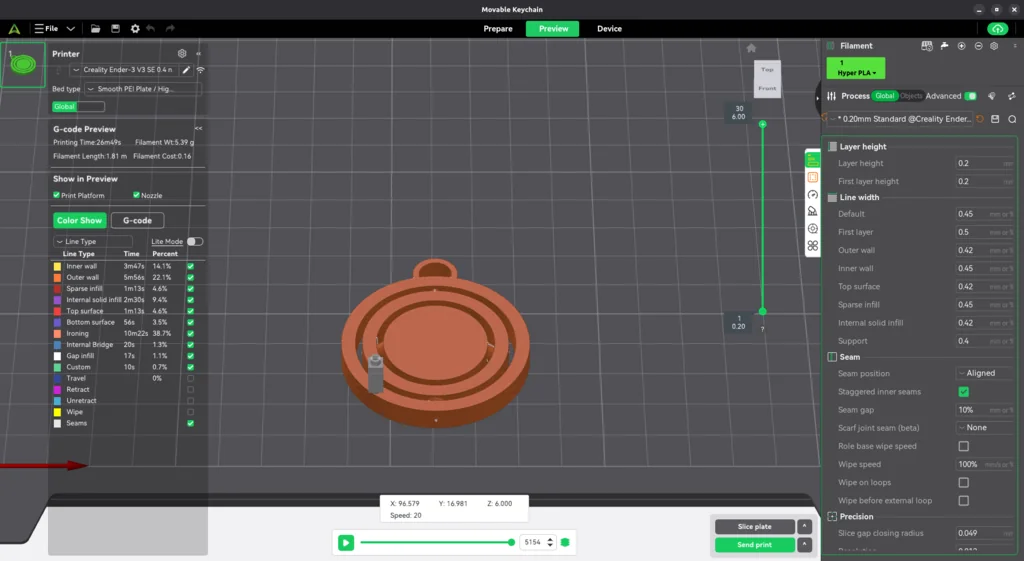 3D модель Движущийся 3D-модель ключницы - фото 2