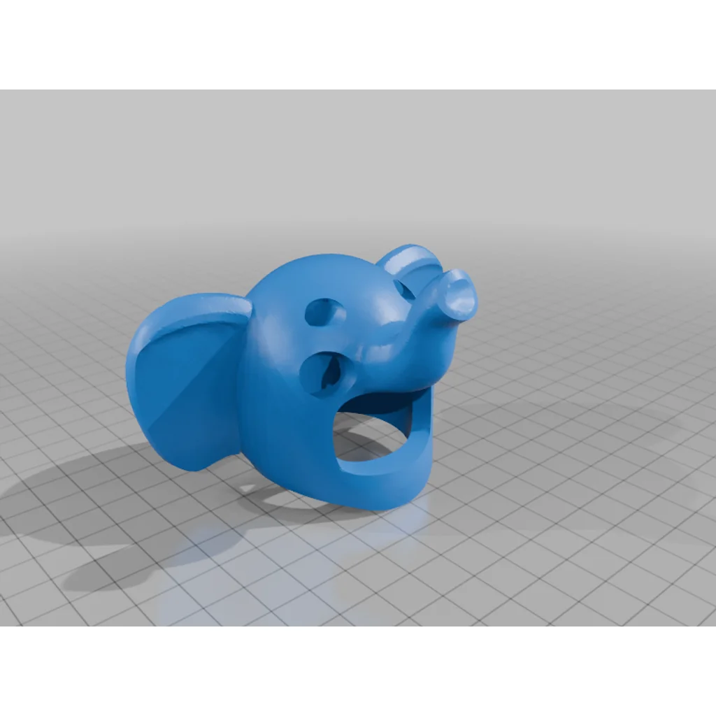 3D модель Гигантская минифигурка девочки в костюме слона - фото 16