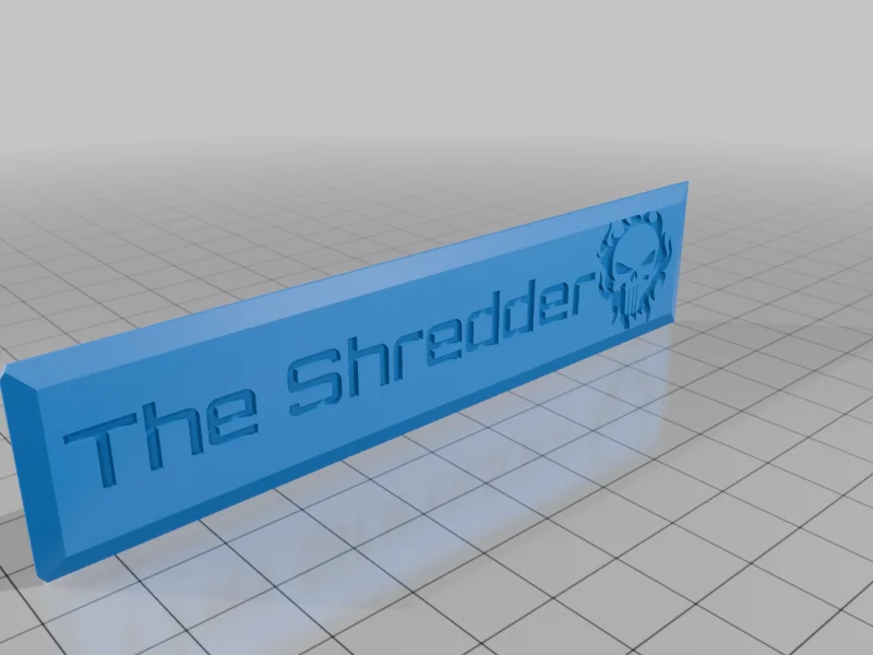 Модель лезвия для шредера