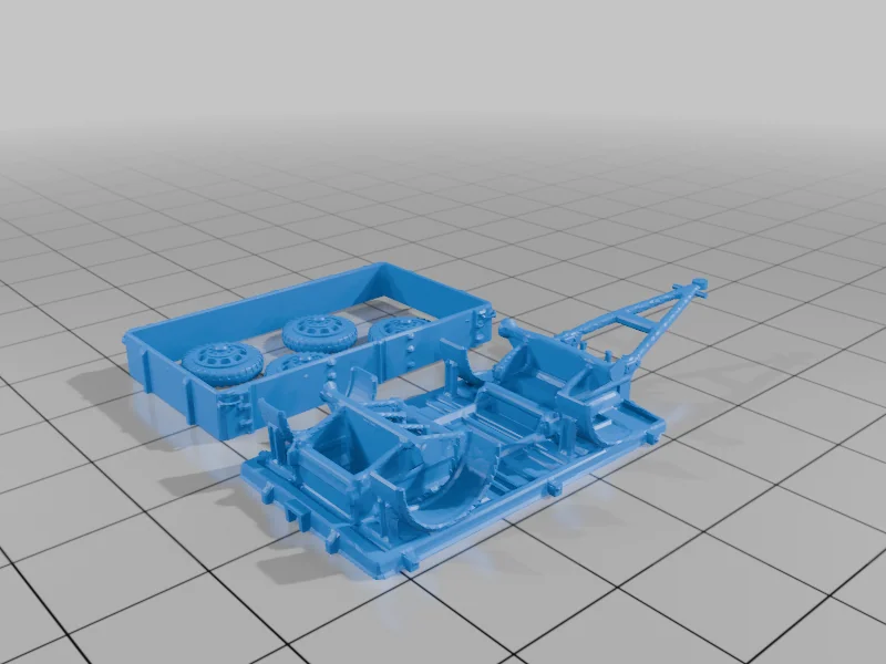 3D модель 3-тонний причіп Вермахту E-3 для FDM друку - фото 5