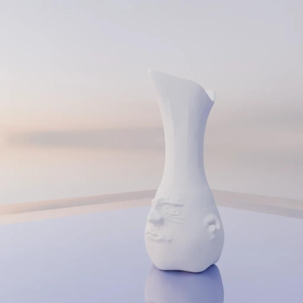 Ваза с лицом 1 | Меланхоличная ваза