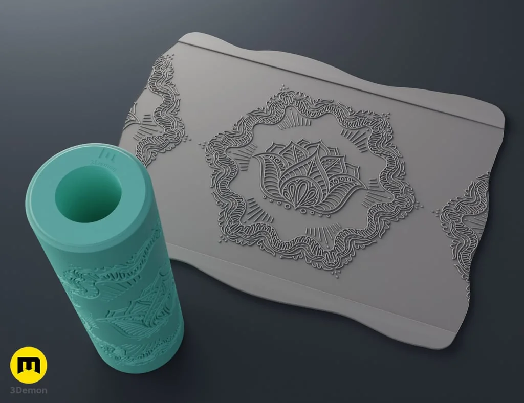 3D модель Текстурные ролики - Мандалы #9 - фото 3