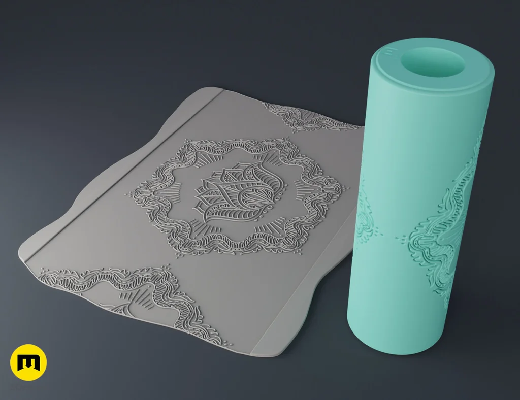 3D модель Текстурные ролики - Мандалы #9 - фото 5