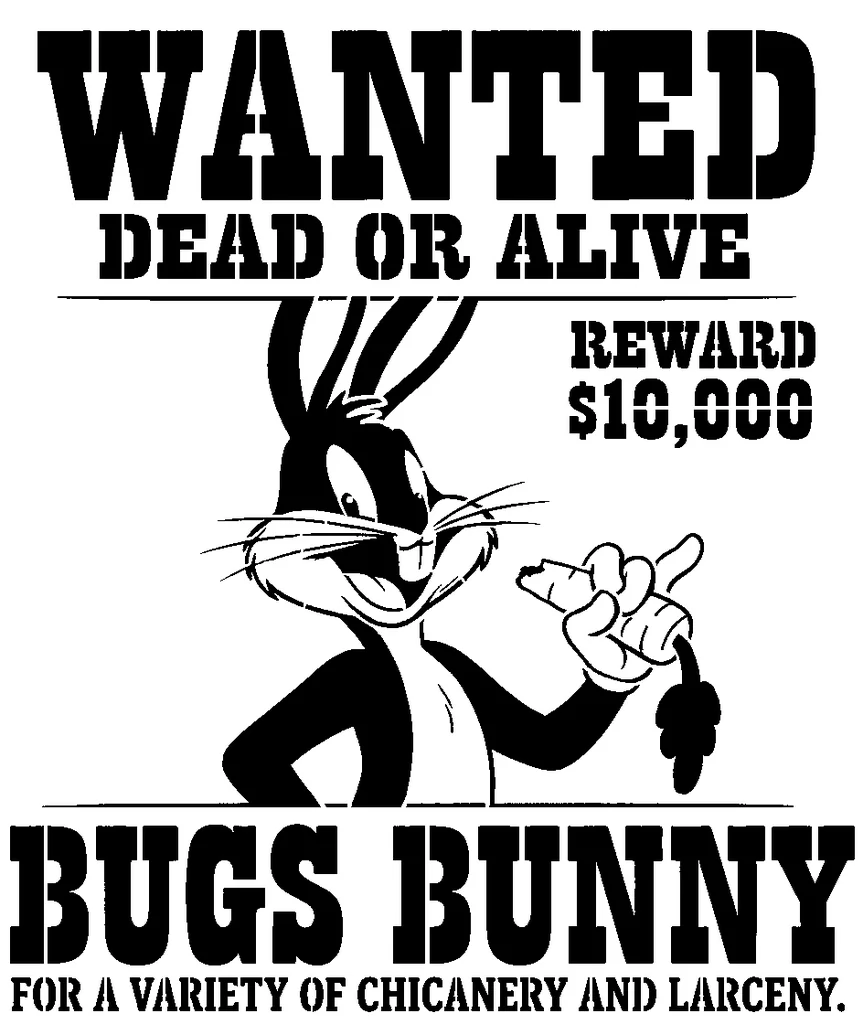 Трафарет Багза Банни 9