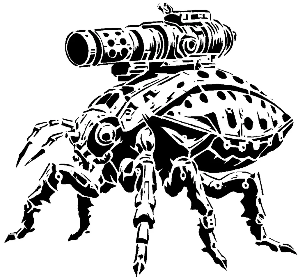 Шаблон киборг-насекомого