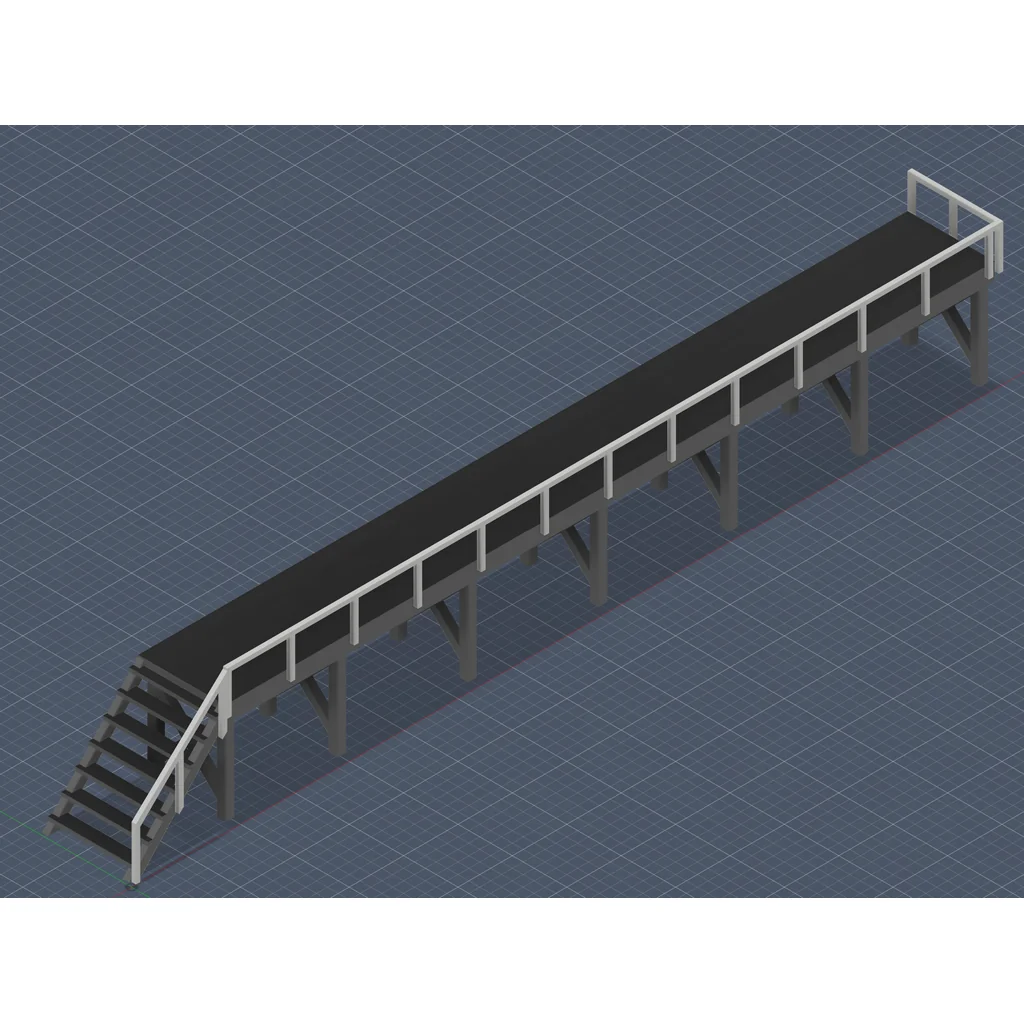 Платформа для обслуживания OO Gauge с перилами