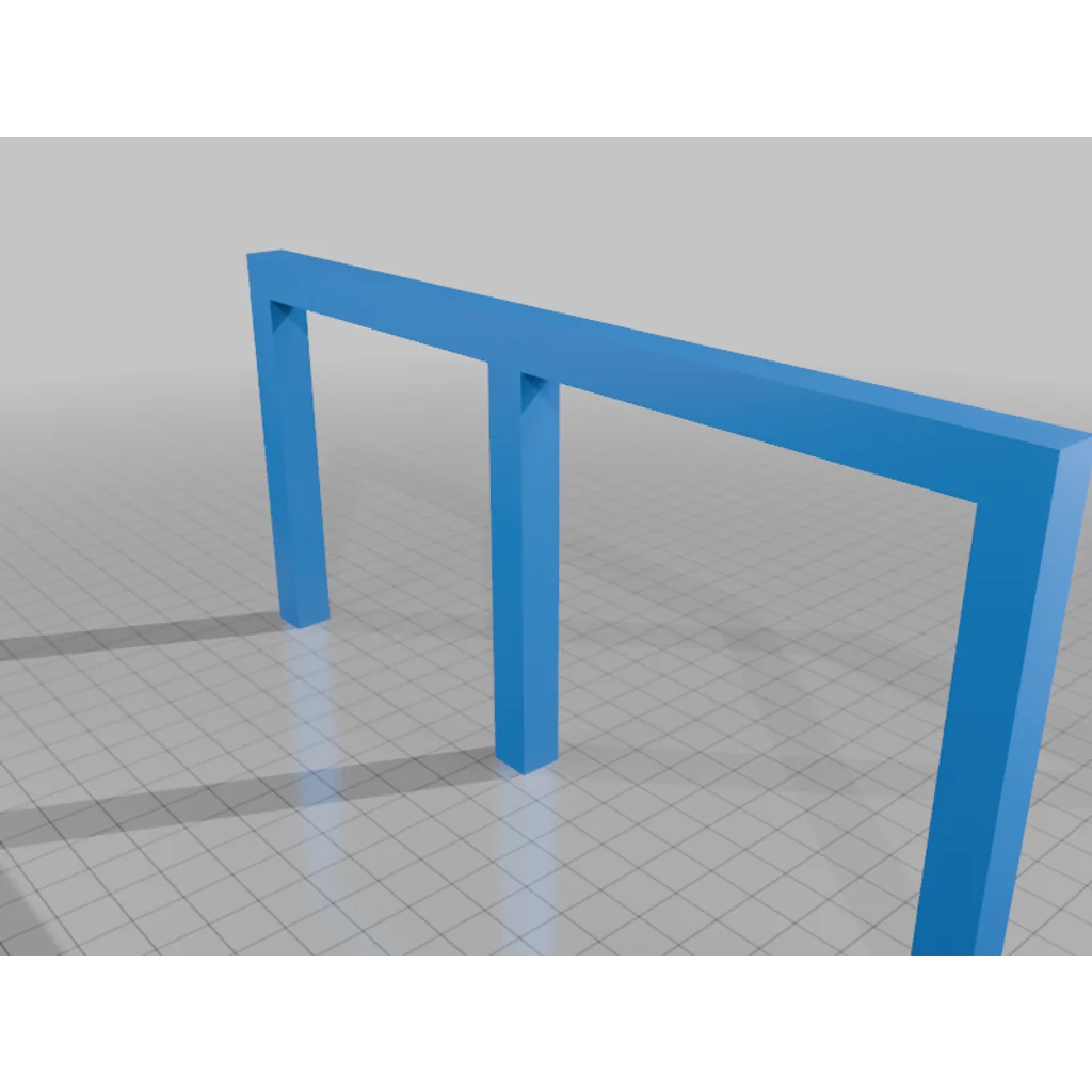 3D модель Платформа для обслуживания OO Gauge с перилами - фото 3