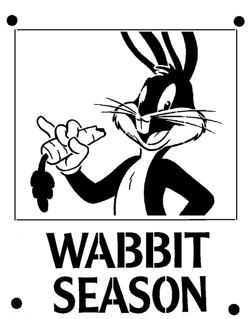 3D модель Шаблон Багза Банни 10 - фото 1