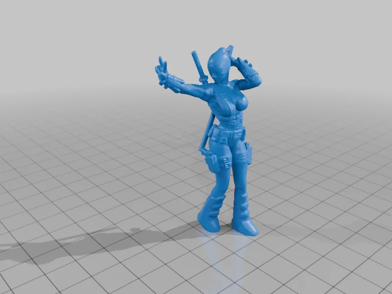 3D модель Статуя Гвенпул - фото 3