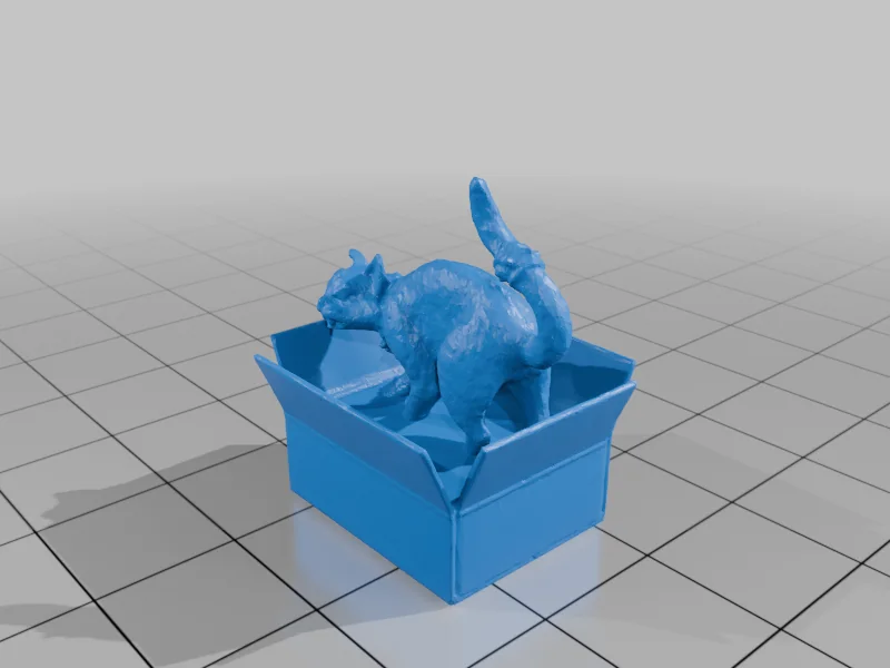 3D модель Миниатюра Кота Шрёдингера - фото 3